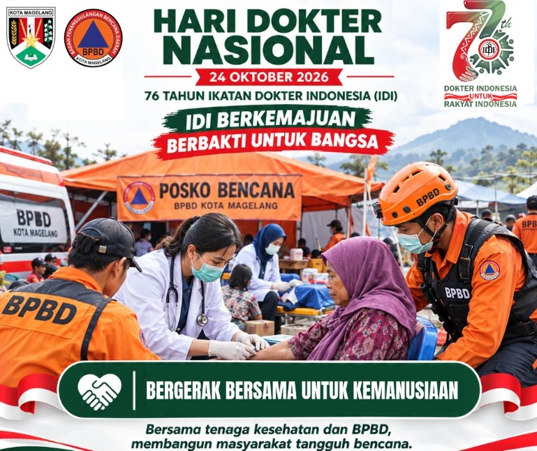 BPBD Kota Magelang Ucapkan Selamat Hari Dokter Nasional ke-76