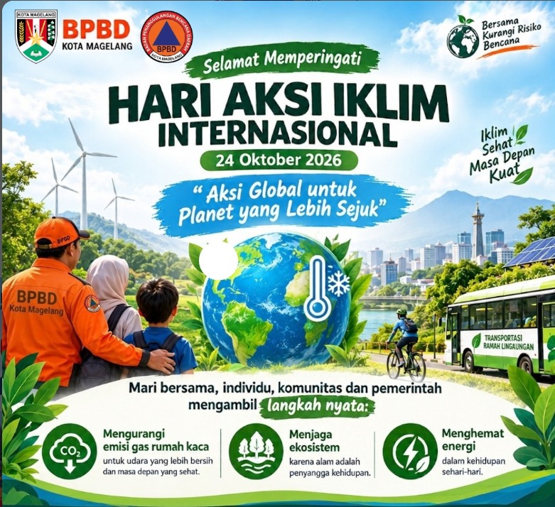 BPBD Kota Magelang Ajak Masyarakat Lakukan Aksi Nyata Peringati Hari Aksi Iklim Internasional