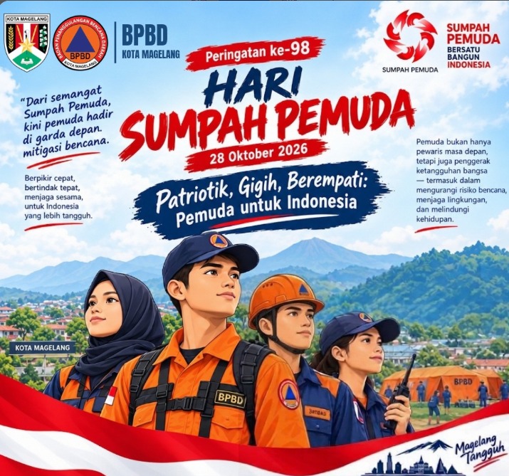 Peringati Hari Sumpah Pemuda ke-98, BPBD Kota Magelang Dorong Generasi Muda Jadi Pelopor Ketangguhan Bencana