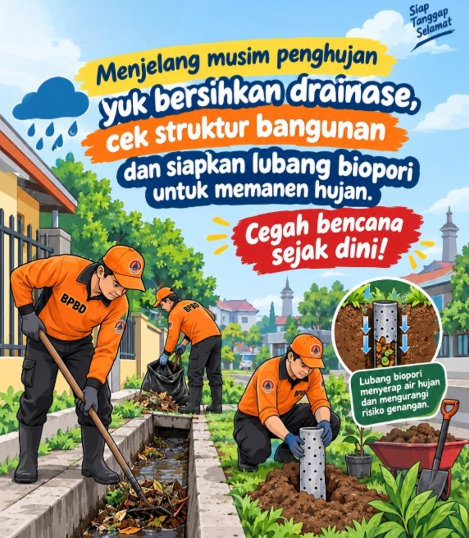 Cegah Bencana Sejak Dini, Siapkan Diri Sebelum Musim Penghujan